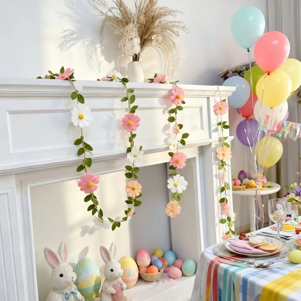 200CM Felt Daisy Banner Daisy  - Baby Nursery Garland recension och pris