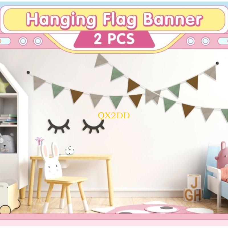 QX2D Soft Fabric Bunting Banne - Baby Nursery Gender Neutral recension och pris