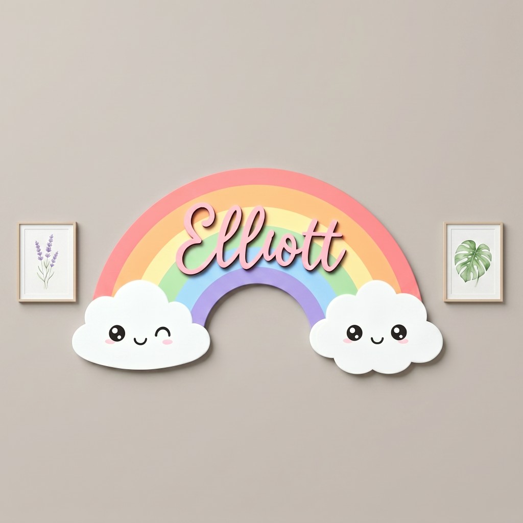 1Pc  Custom Cute Smiley Clouds - Baby Nursery In recension och pris