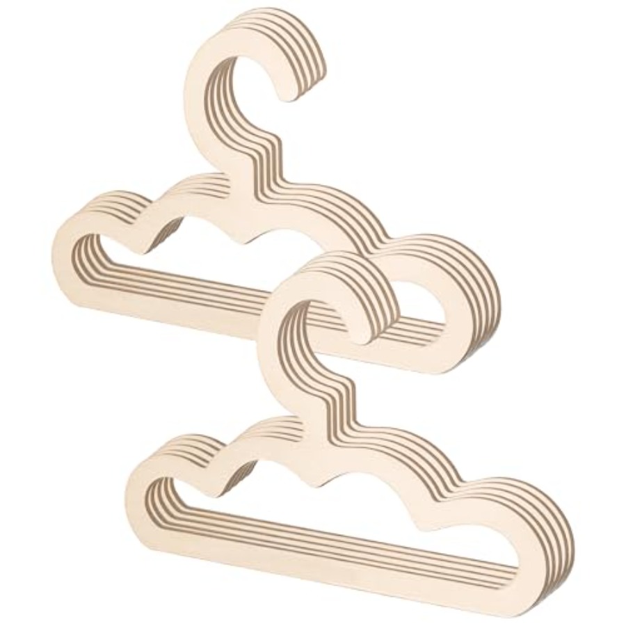10Pcs Wooden Hangers for Baby  - Closet Organizer Baby recension och pris