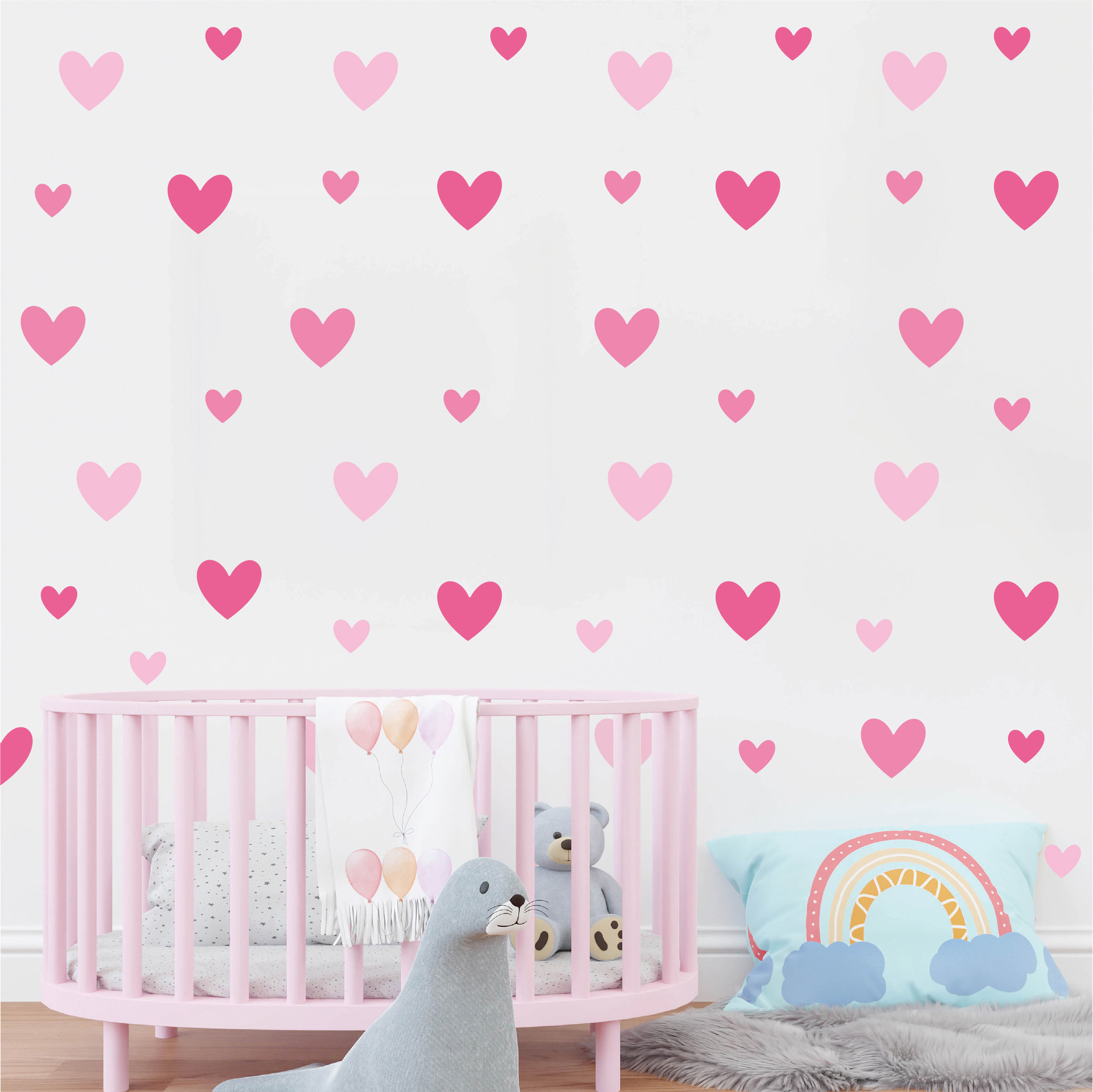 3d pink heart little princess  - Baby Girl Nursery Quotes recension och pris